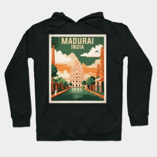 Madurai India Vintage Tourism Travel Hoodie